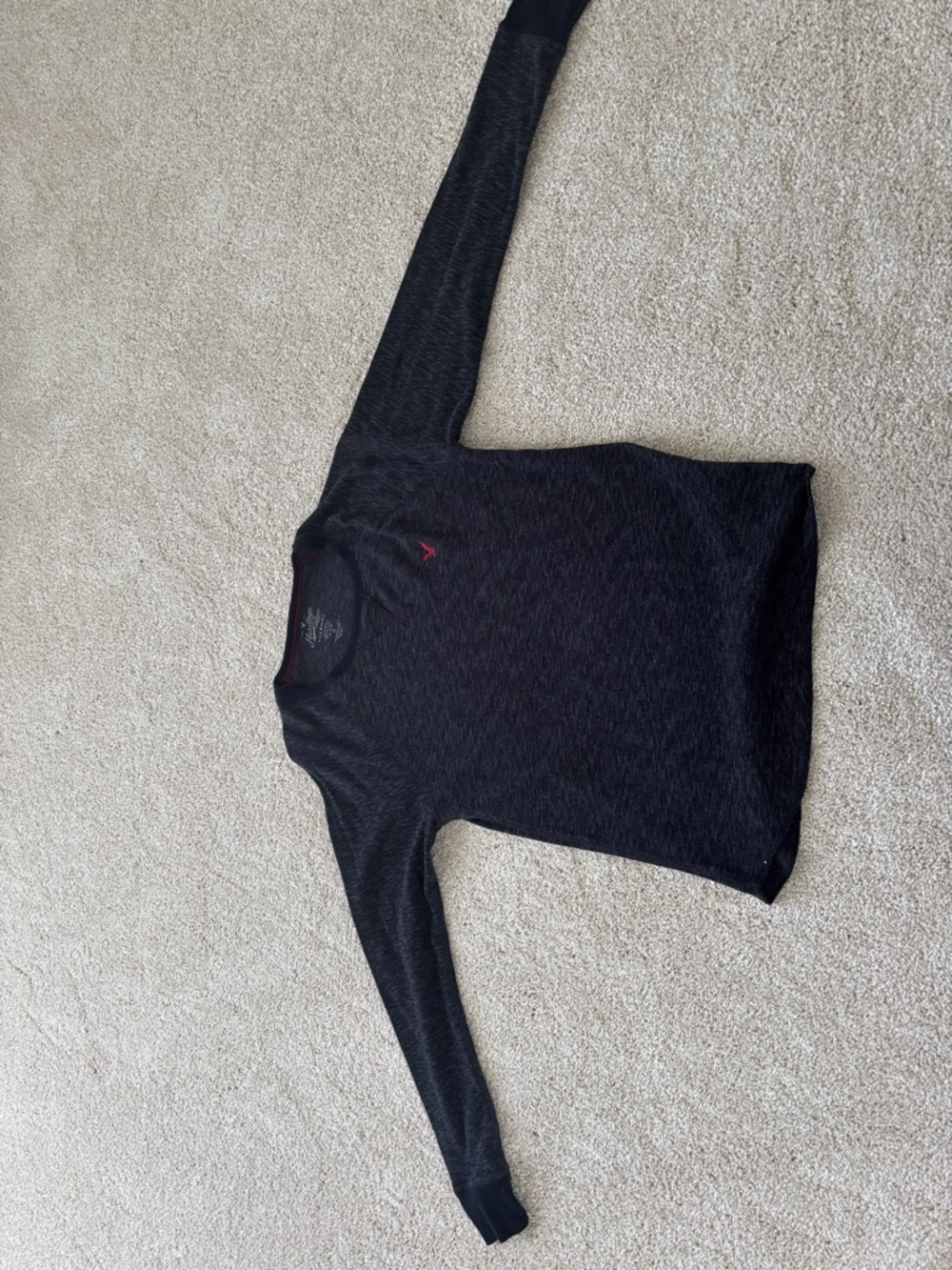 American Eagle Outfitters Dark Heather Gray Thermal Long Sleeve